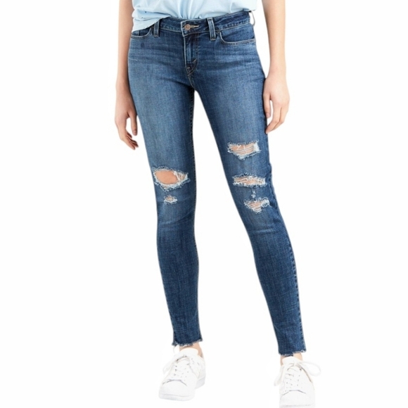 Levi's - 30x28 535™ Super Skinny Distressed Jeans - Picture 1 of 15